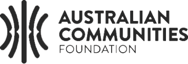 Australian Communities Foundation logo.
